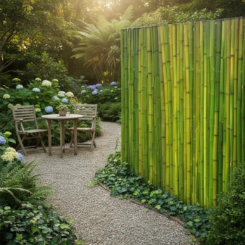 Panel De Caña 1.8m Altura Bambu Cerco Perimetral Fit